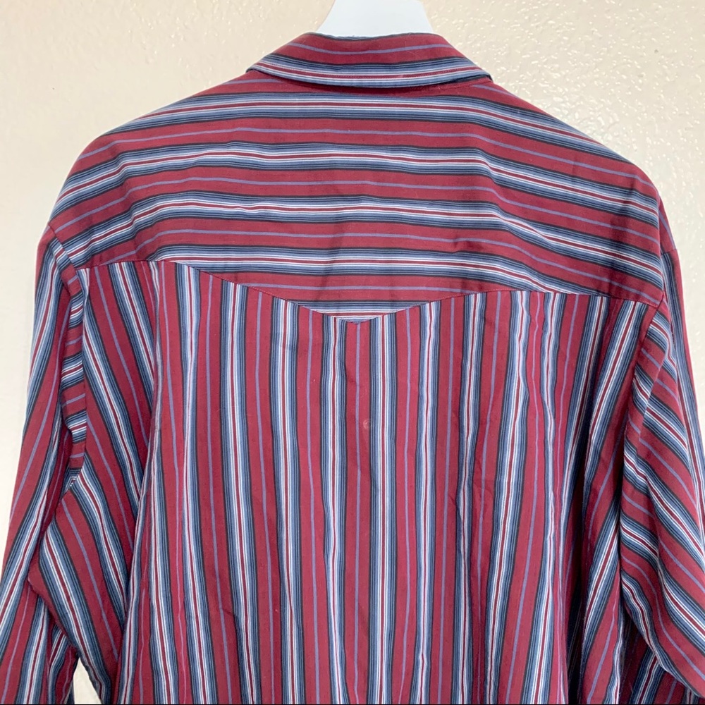 Vintage Ely Cattleman Striped Pearl Snap Button Up - Picture 10 of 13
